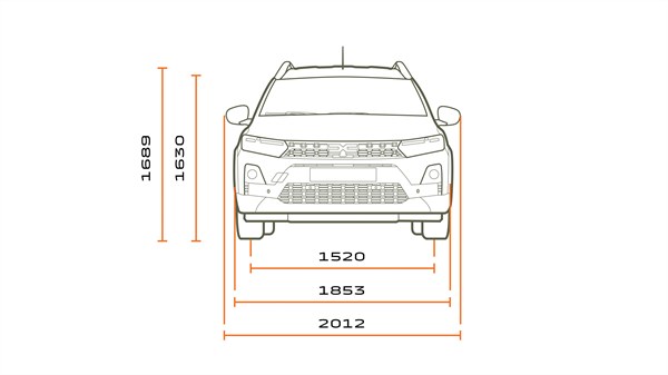 Dimensions - Dacia Jogger